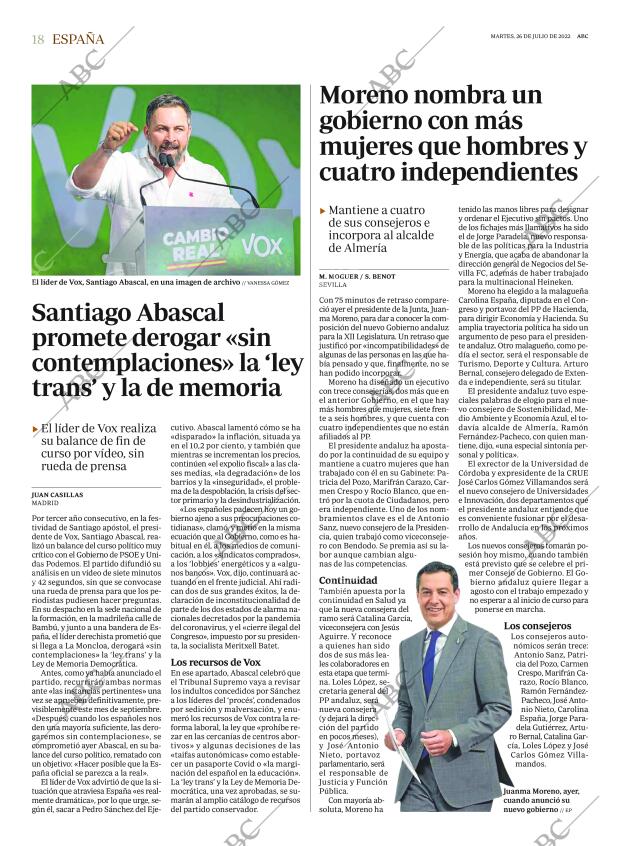 ABC MADRID 26-07-2022 página 18