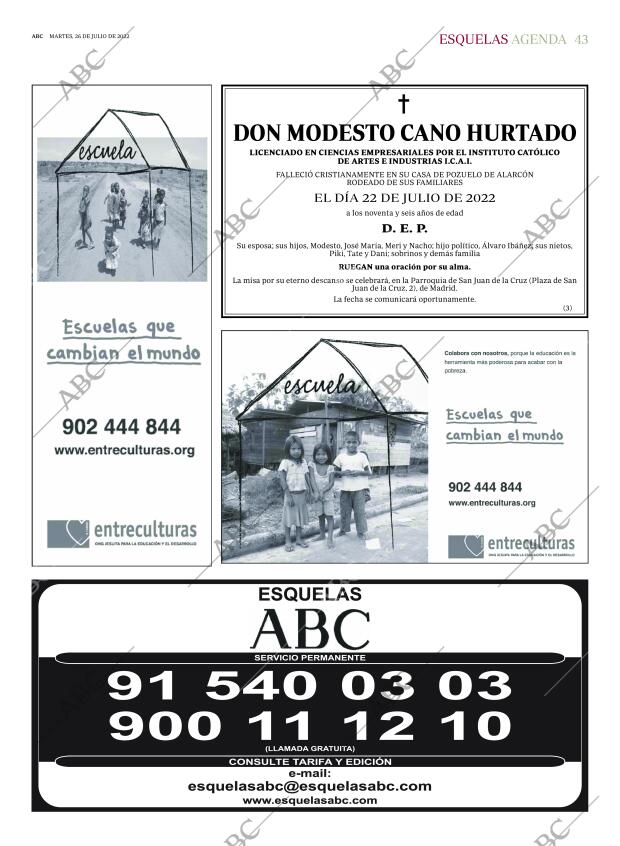 ABC MADRID 26-07-2022 página 43