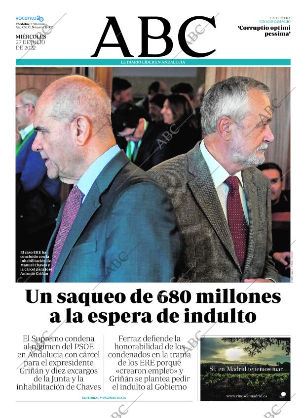 ABC CORDOBA 27-07-2022 página 1