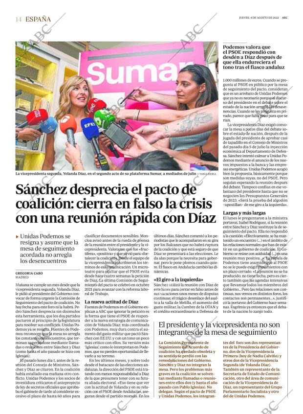 ABC MADRID 04-08-2022 página 14