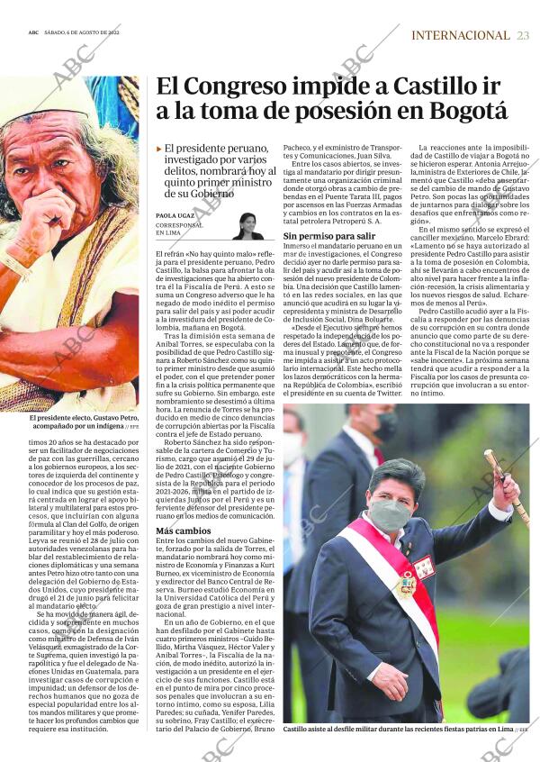 ABC MADRID 06-08-2022 página 23