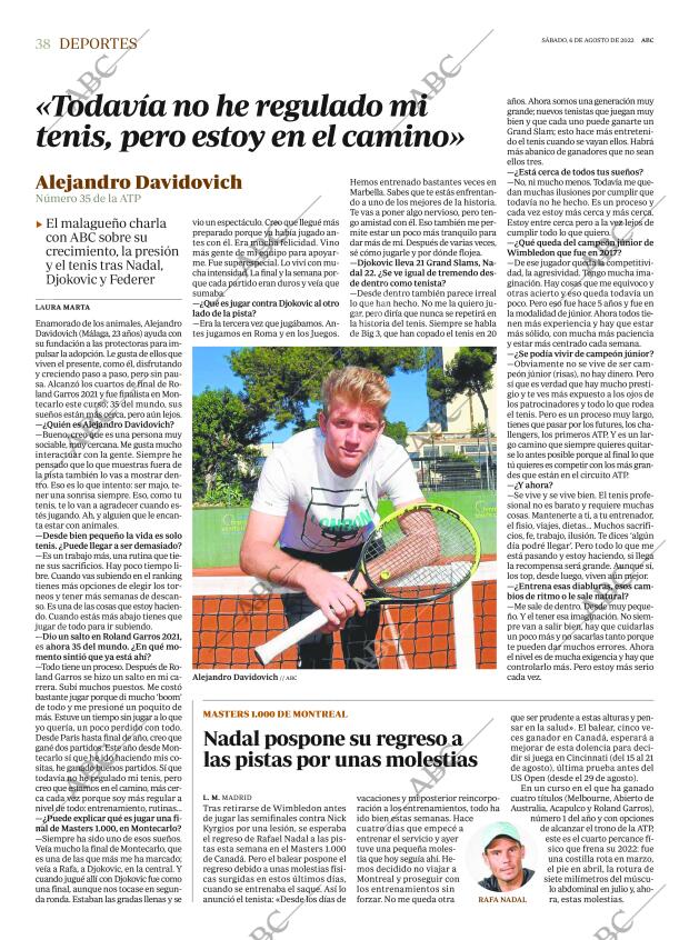 ABC MADRID 06-08-2022 página 38