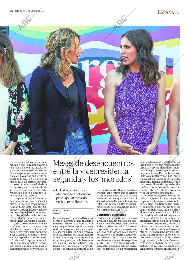 ABC MADRID 10-08-2022 página 13