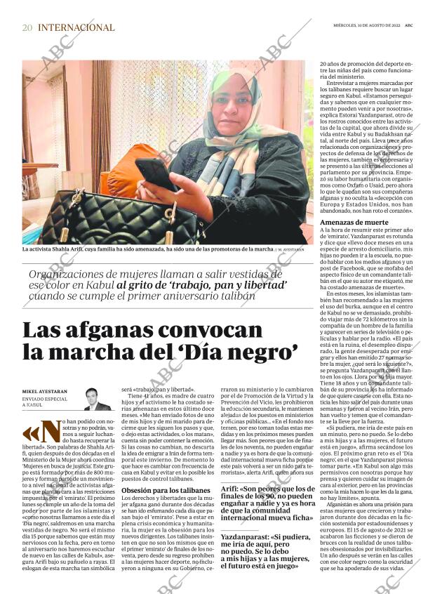 ABC MADRID 10-08-2022 página 20