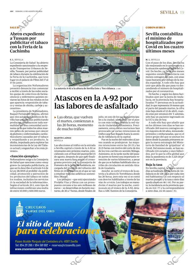 ABC SEVILLA 13-08-2022 página 19