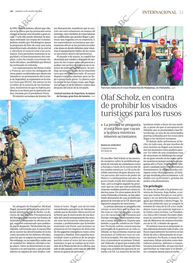 ABC SEVILLA 13-08-2022 página 33