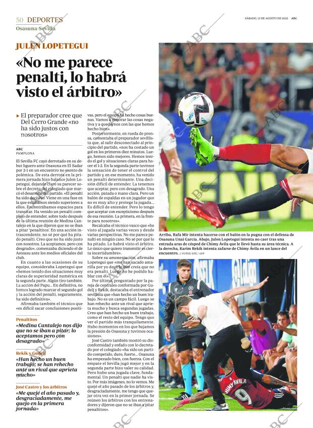 ABC SEVILLA 13-08-2022 página 50