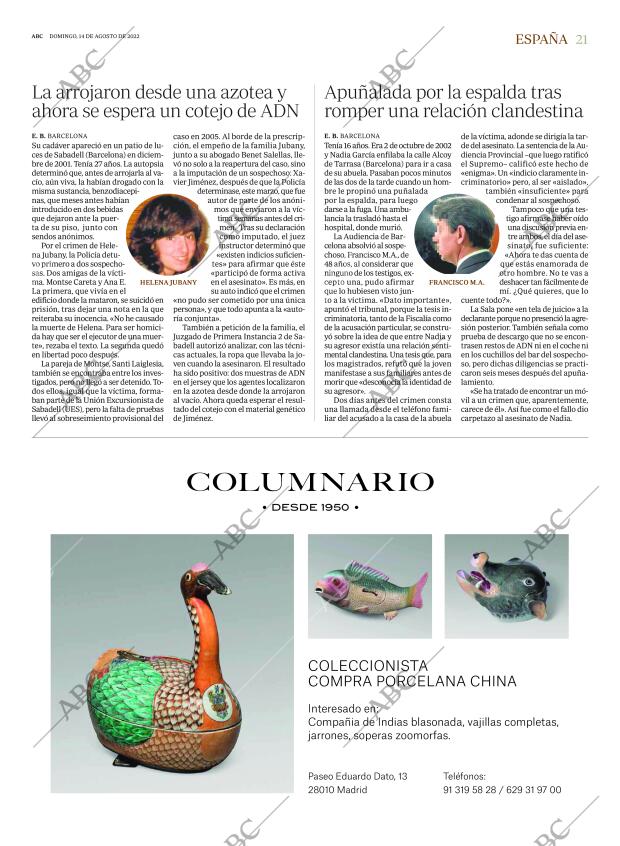 ABC MADRID 14-08-2022 página 21