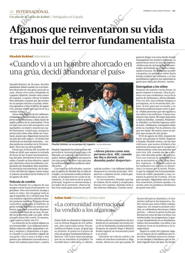 ABC MADRID 14-08-2022 página 26