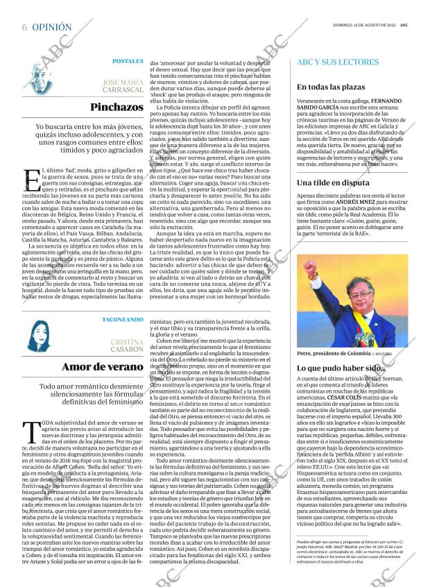ABC MADRID 14-08-2022 página 6