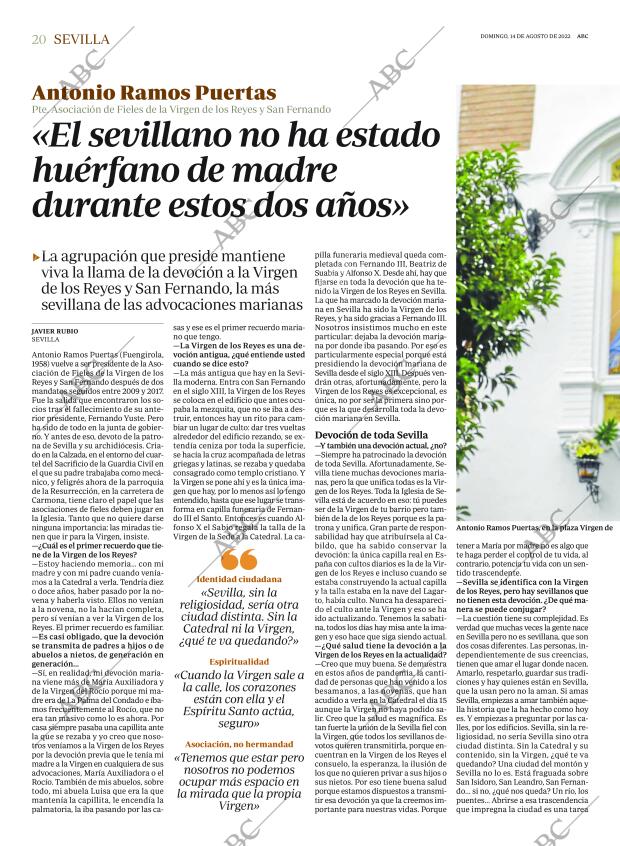 ABC SEVILLA 14-08-2022 página 20