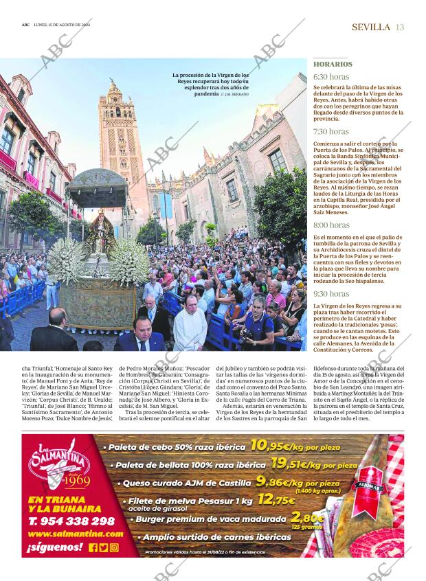 ABC SEVILLA 15-08-2022 página 13