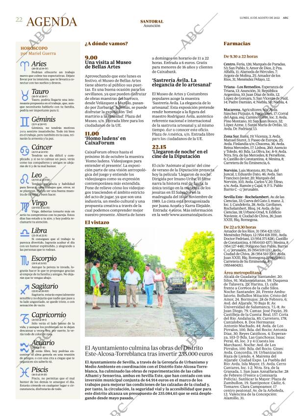 ABC SEVILLA 15-08-2022 página 22