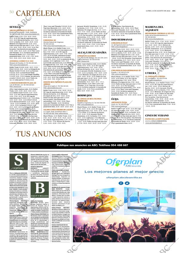 ABC SEVILLA 15-08-2022 página 50