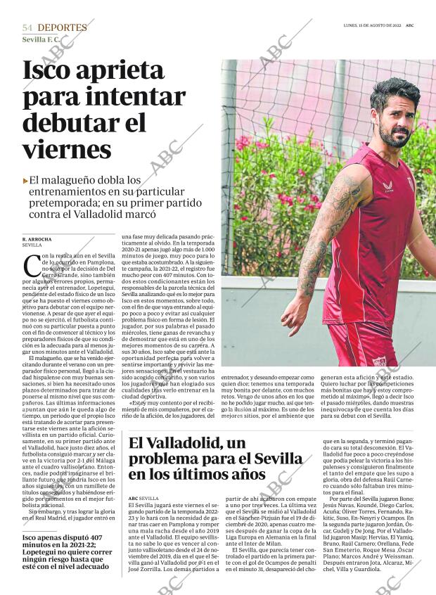 ABC SEVILLA 15-08-2022 página 54