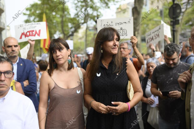 Protestas y homenaje en el quinto aniversario de los atentados en Barcelona y...