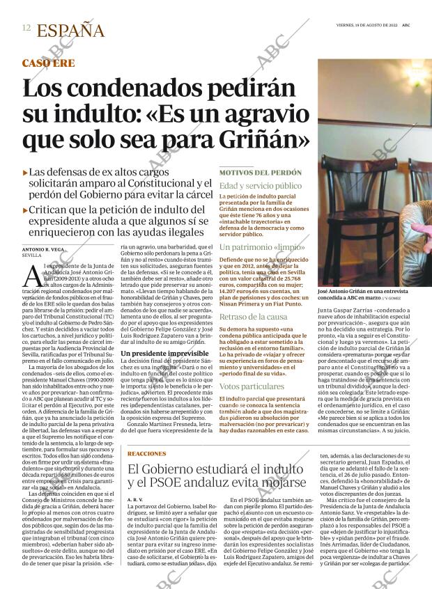 ABC MADRID 19-08-2022 página 12