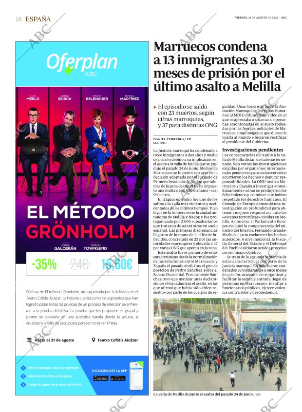 ABC MADRID 19-08-2022 página 18