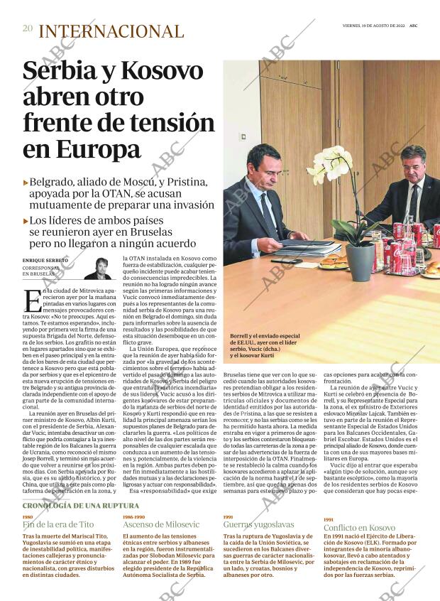 ABC MADRID 19-08-2022 página 20