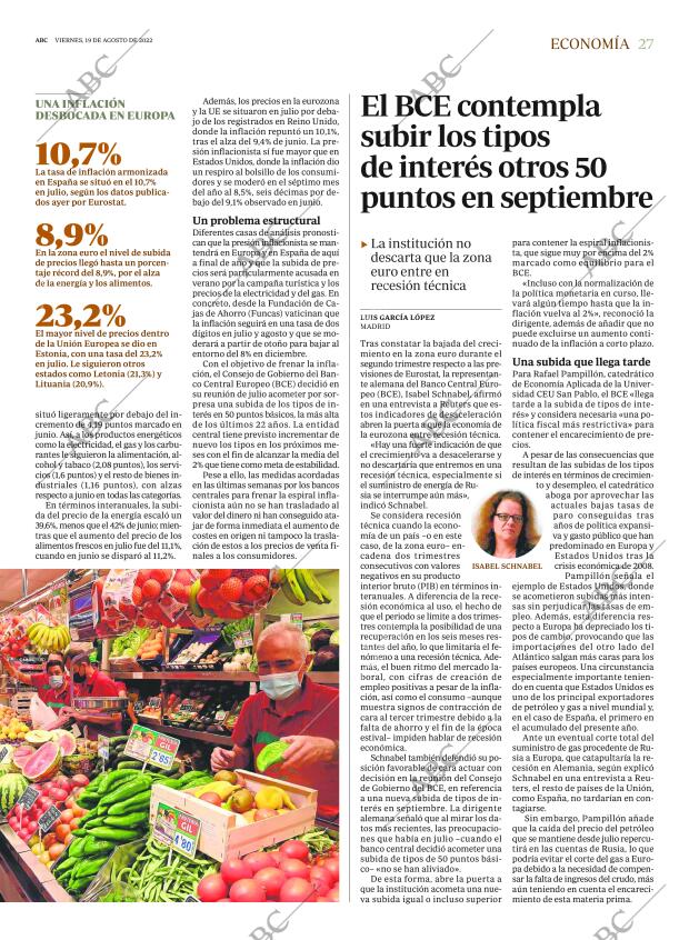 ABC MADRID 19-08-2022 página 27