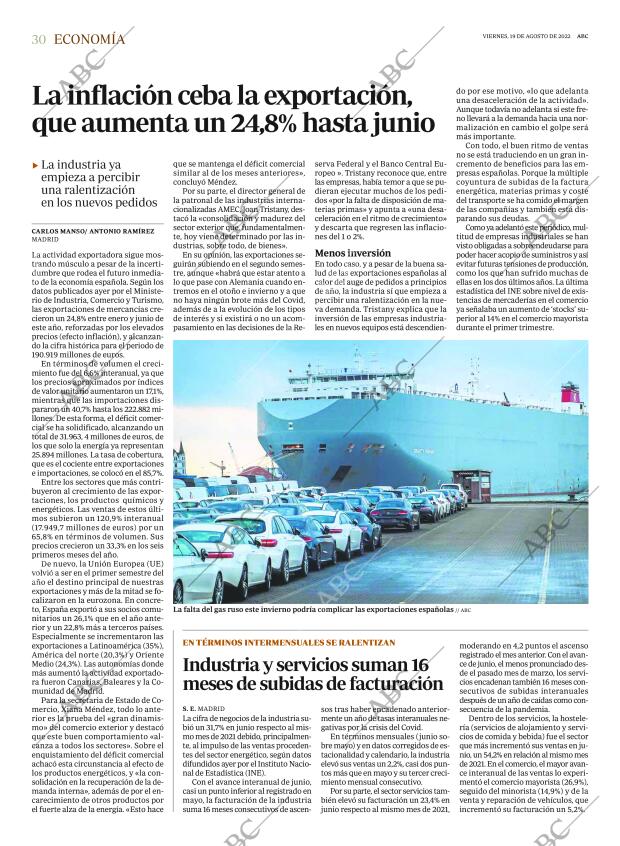 ABC MADRID 19-08-2022 página 30