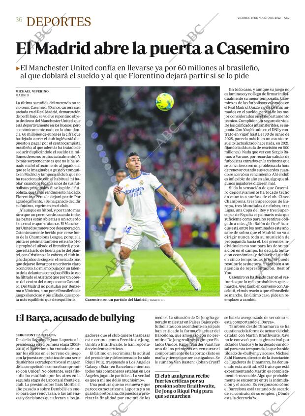 ABC MADRID 19-08-2022 página 36