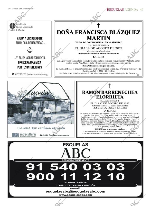ABC MADRID 19-08-2022 página 47