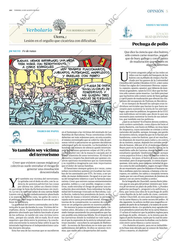 ABC MADRID 19-08-2022 página 5