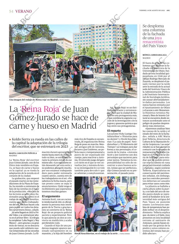 ABC MADRID 19-08-2022 página 54