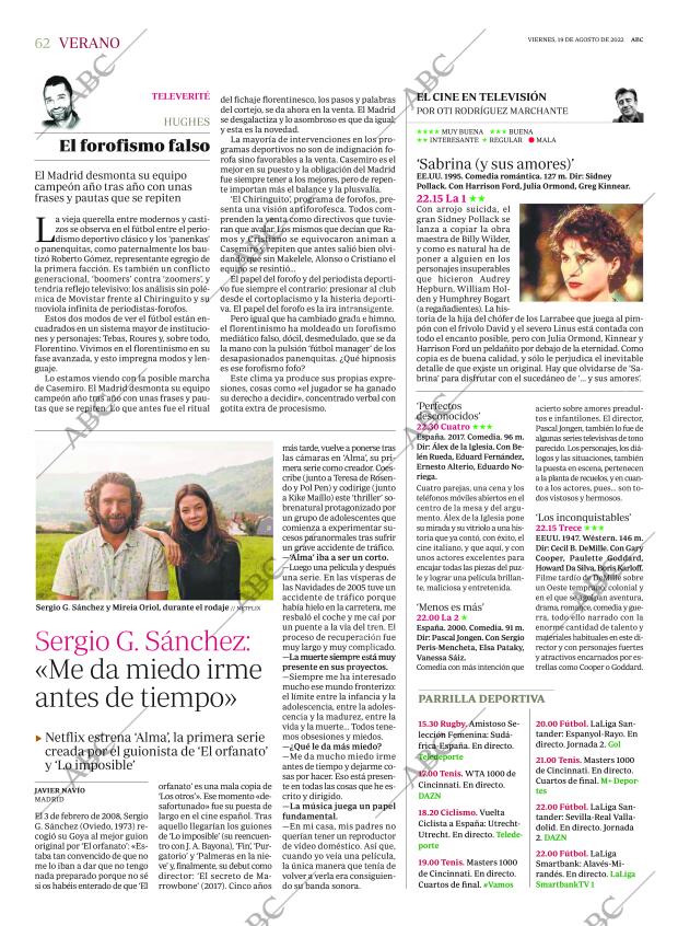 ABC MADRID 19-08-2022 página 62