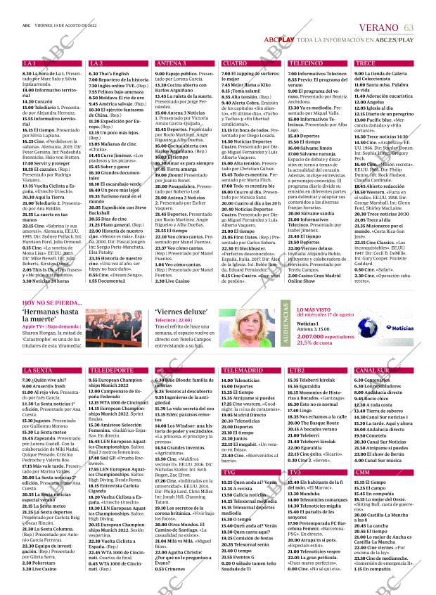 ABC MADRID 19-08-2022 página 63
