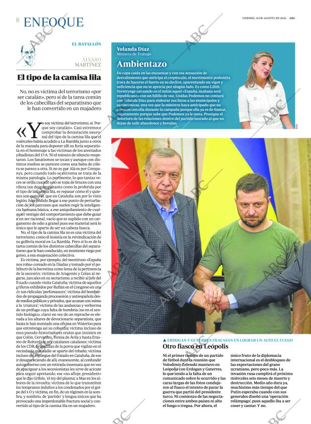 ABC MADRID 19-08-2022 página 8