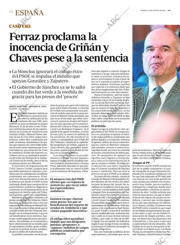 ABC MADRID 20-08-2022 página 12