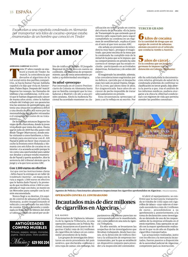 ABC MADRID 20-08-2022 página 18