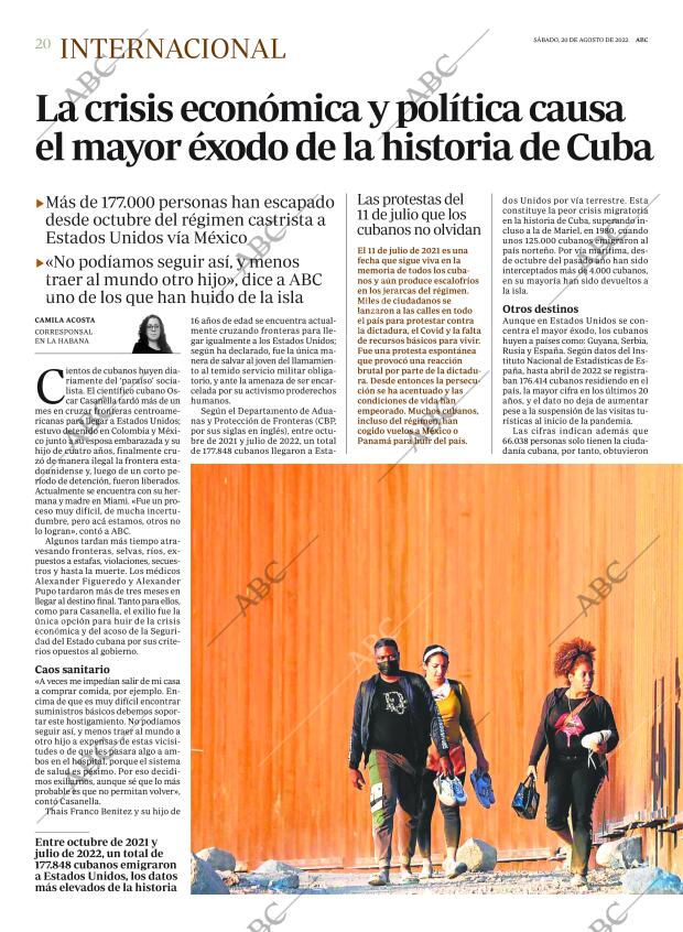 ABC MADRID 20-08-2022 página 20