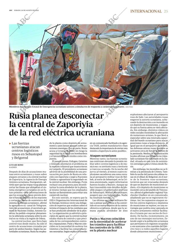 ABC MADRID 20-08-2022 página 25