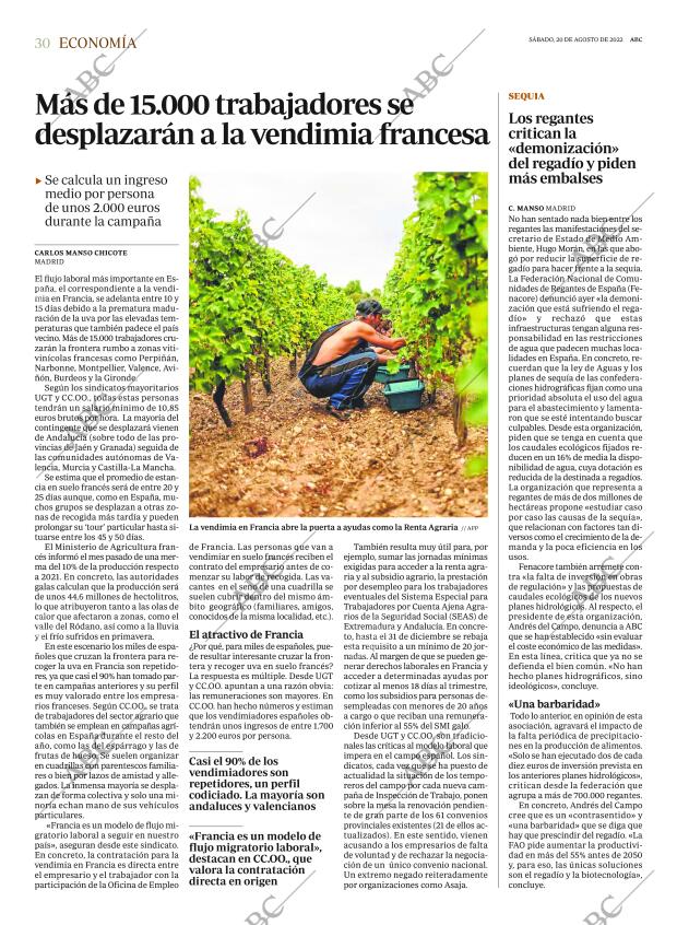 ABC MADRID 20-08-2022 página 30