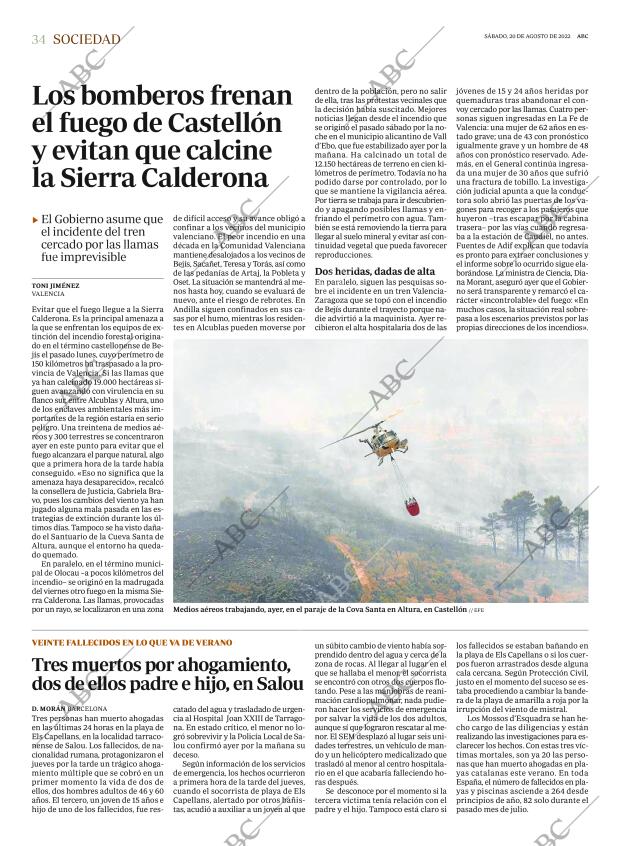 ABC MADRID 20-08-2022 página 34