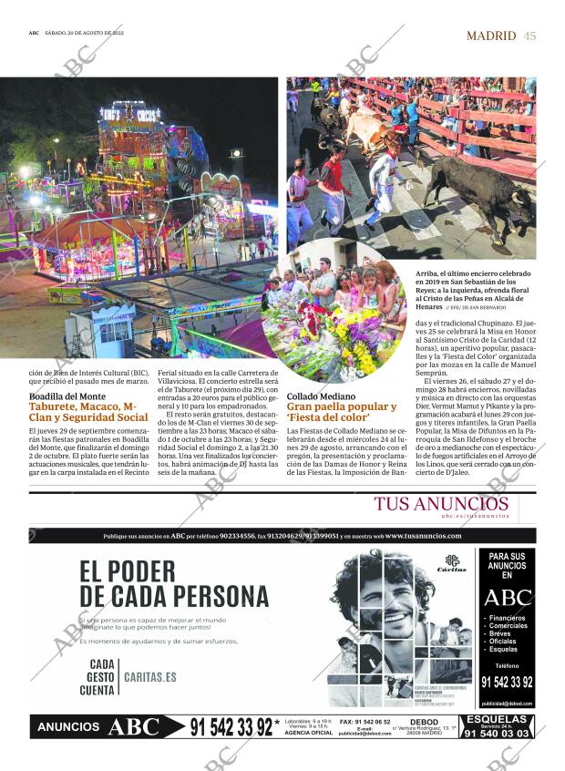 ABC MADRID 20-08-2022 página 45