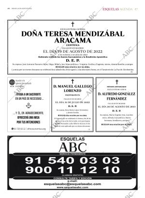 ABC MADRID 20-08-2022 página 47