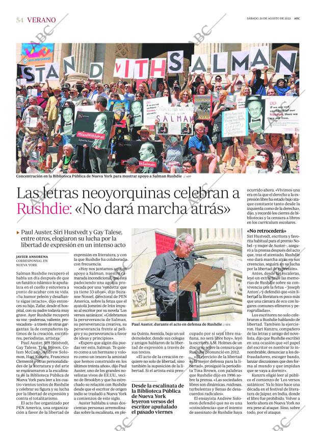 ABC MADRID 20-08-2022 página 54