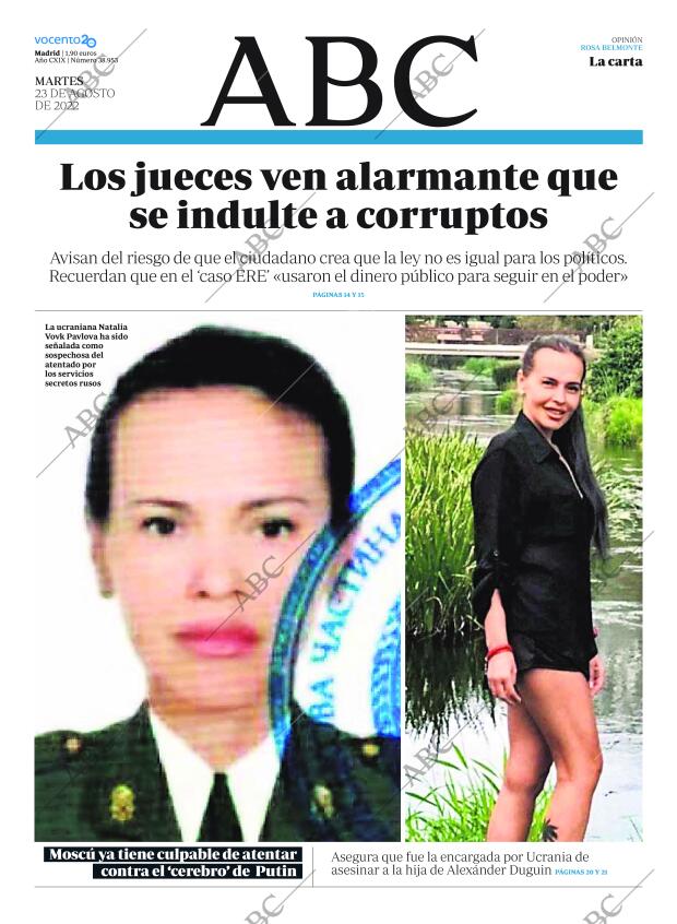 ABC MADRID 23-08-2022 página 1