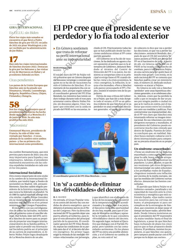 ABC MADRID 23-08-2022 página 13