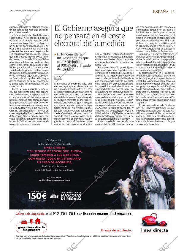 ABC MADRID 23-08-2022 página 15