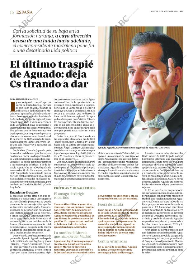 ABC MADRID 23-08-2022 página 16