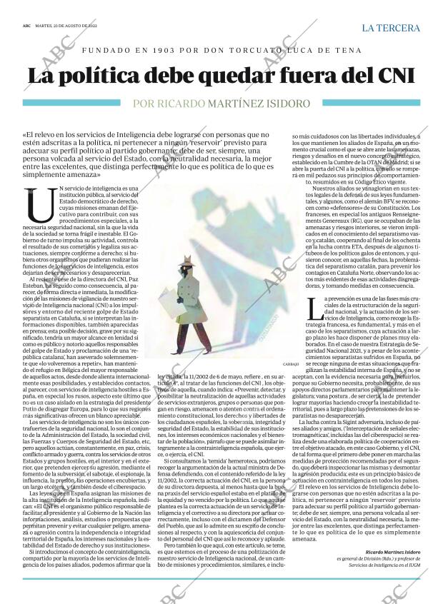 ABC MADRID 23-08-2022 página 3