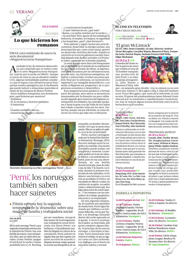 ABC MADRID 23-08-2022 página 62