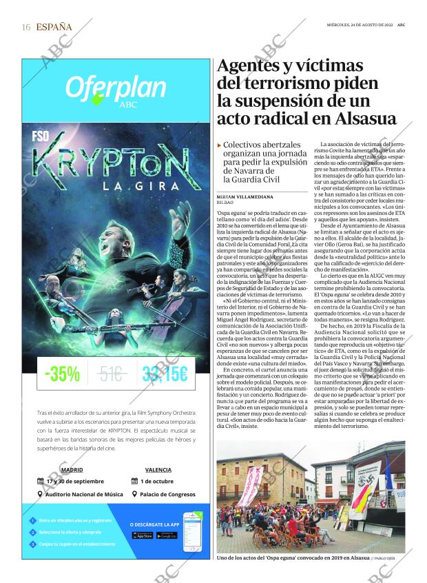 ABC MADRID 24-08-2022 página 16