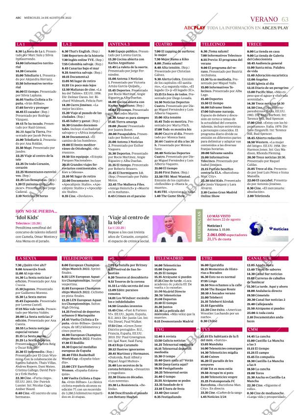 ABC MADRID 24-08-2022 página 63