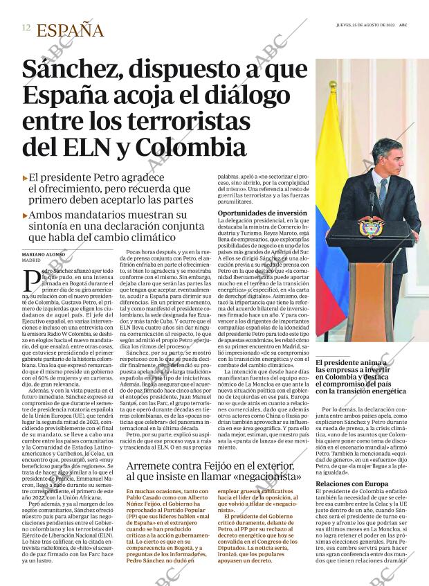 ABC MADRID 25-08-2022 página 12
